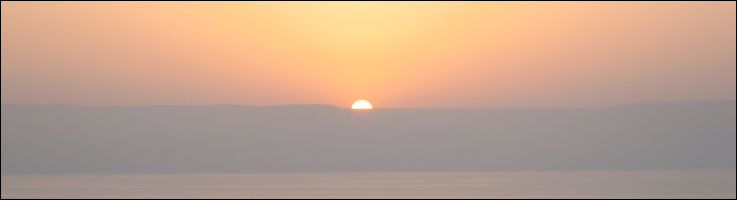 Sunrise over the Golan Heights in Israel